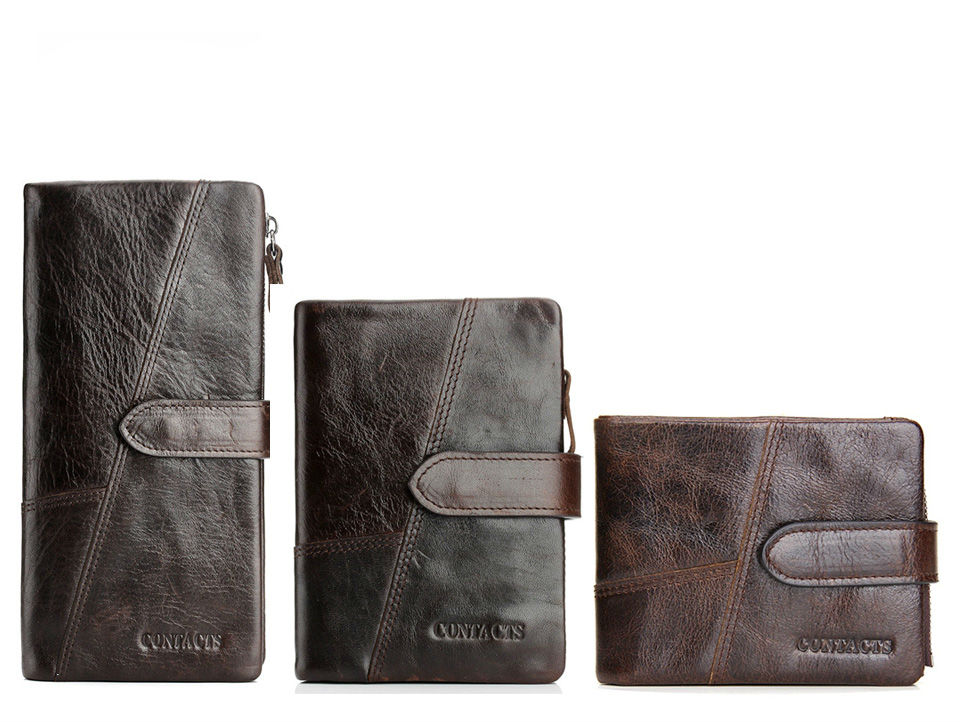 Contacts Zipper M pánska kožená peňaženka