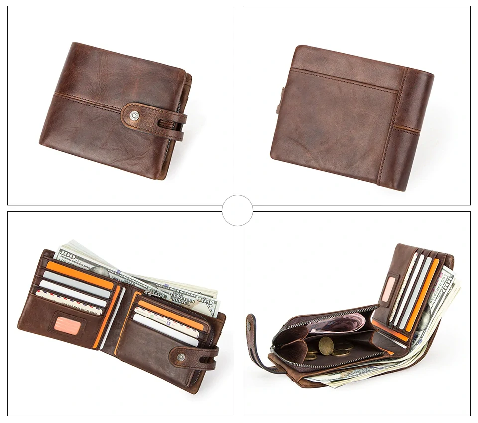 Contacts Hasp pánska kožená peňaženka